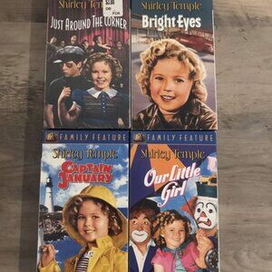 Shirley Temple Set Of 4 VHS Tapes